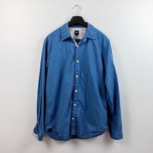 Gap Blue Teal Dress Shirt - Medium